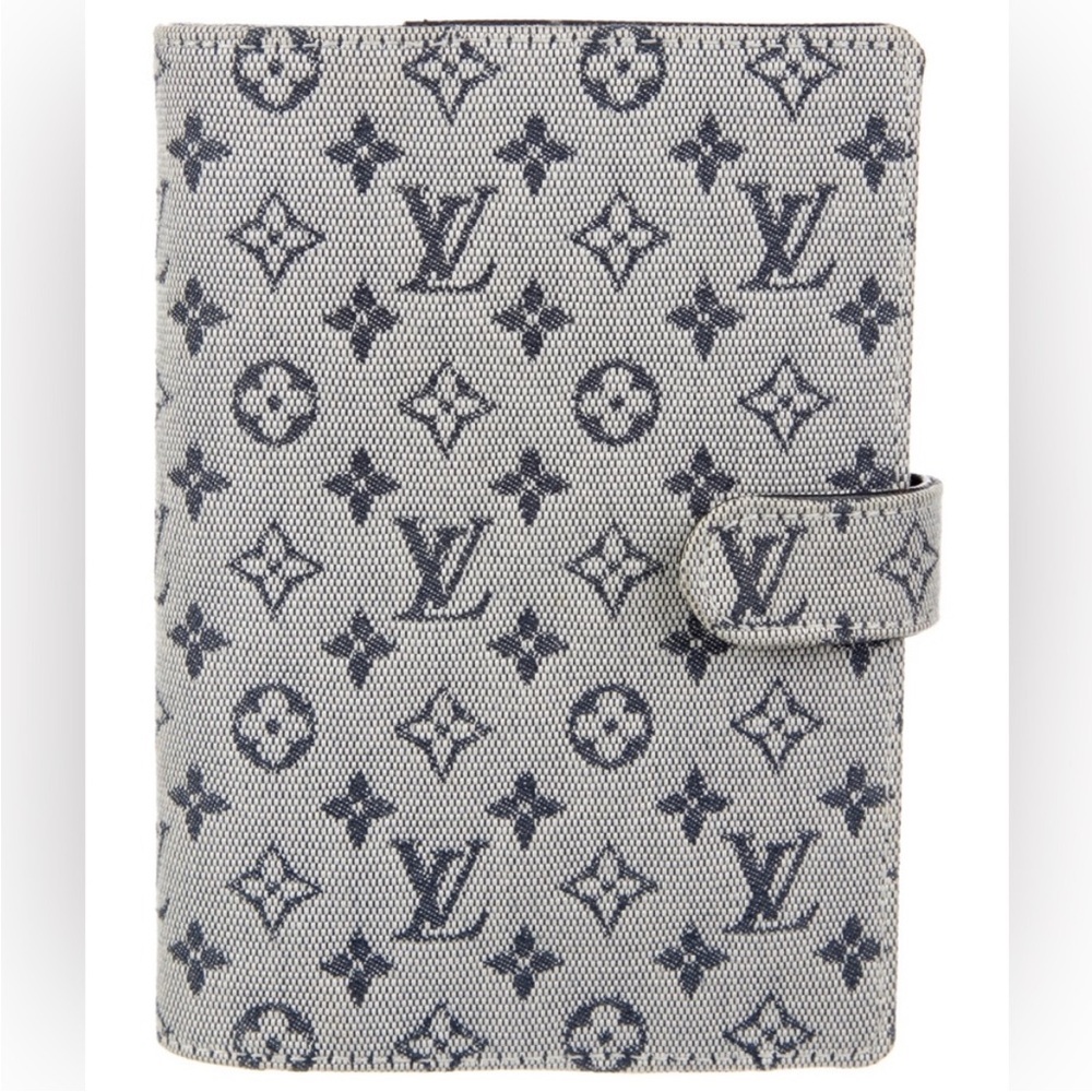 Louis Vuitton Mini Lin Denim Monogram Agenda Cover PM